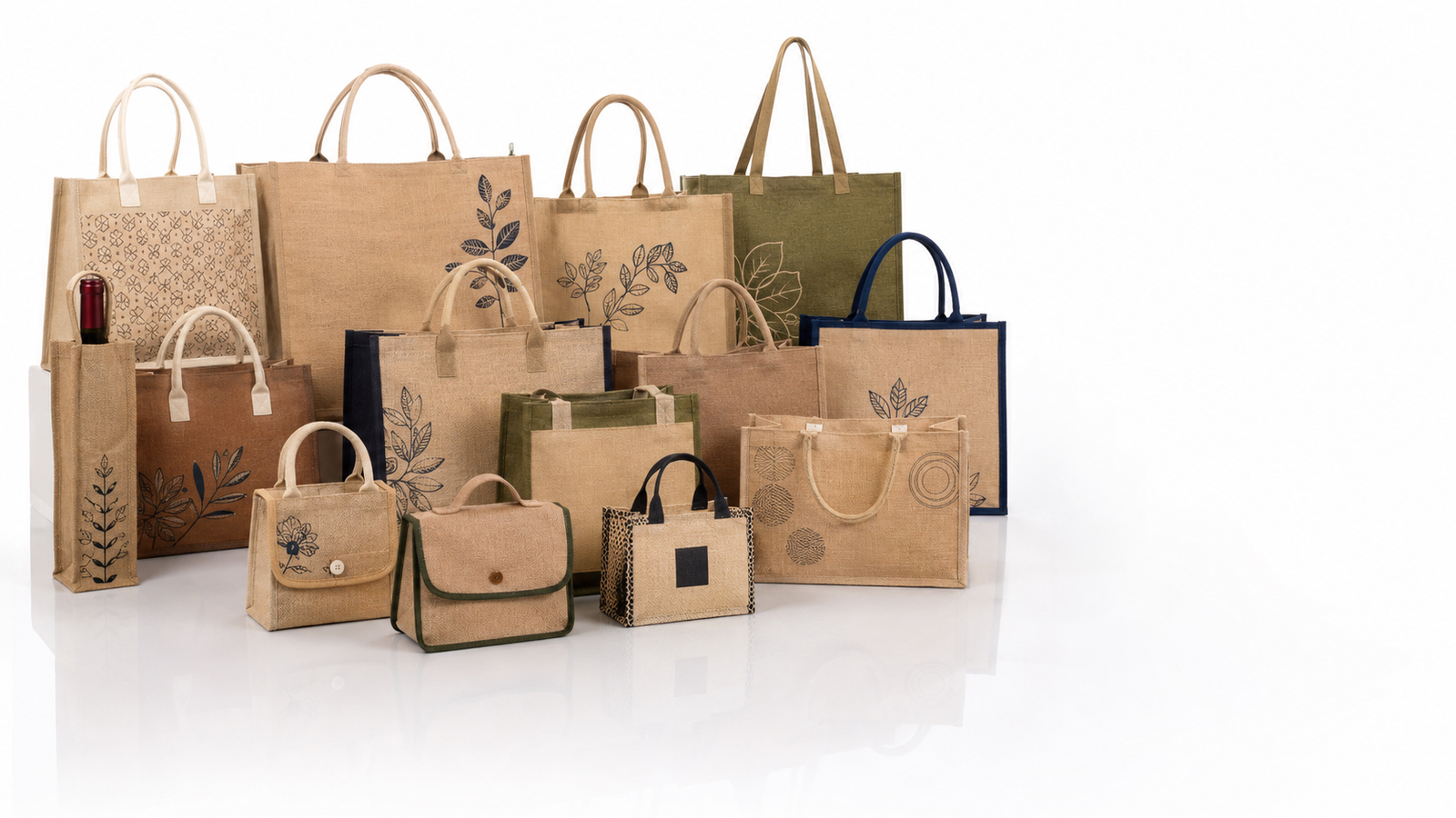 Jute shopping bag for retail stores