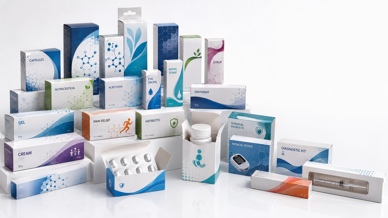 Pharma carton with insert